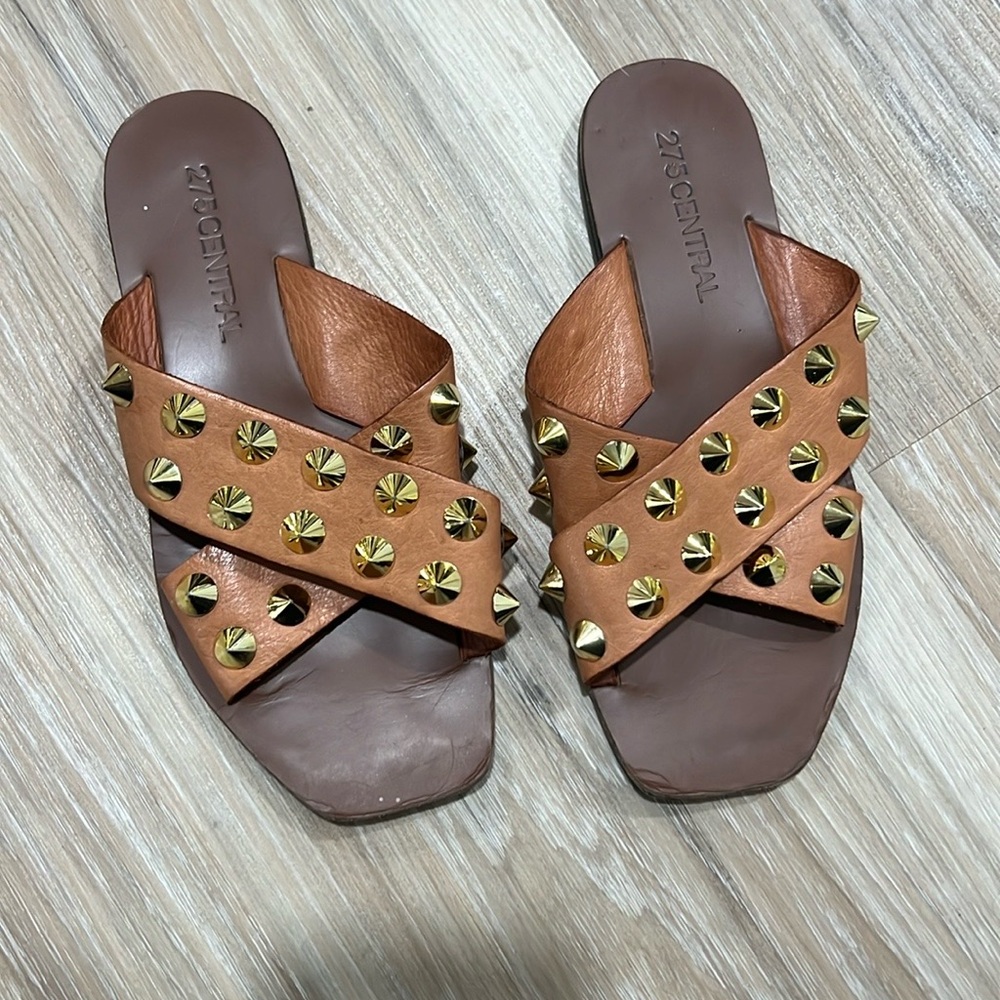 Real leather slides. Made in India.
